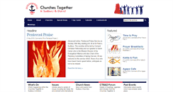 Desktop Screenshot of churchestogetherinsudbury.org.uk